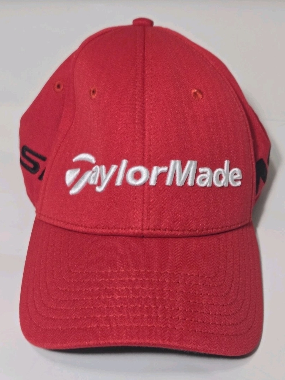 TaylorMade Men's Red Embroidered Logo Cap